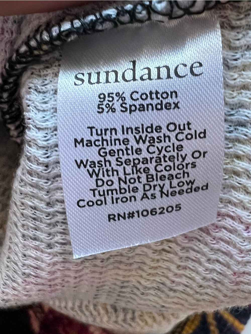Sundance Meadow Crewneck Long Sleeve Thermal Floral Black/Gray Pink Floral- XL - Picture 9 of 10